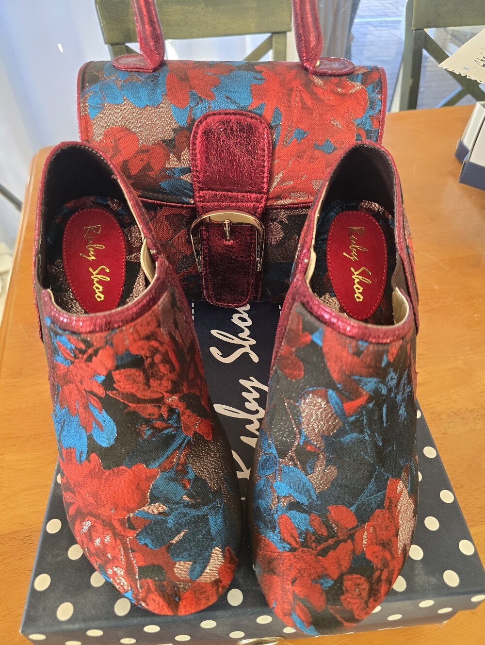 Ruby Shoo Booties With Matching Purse